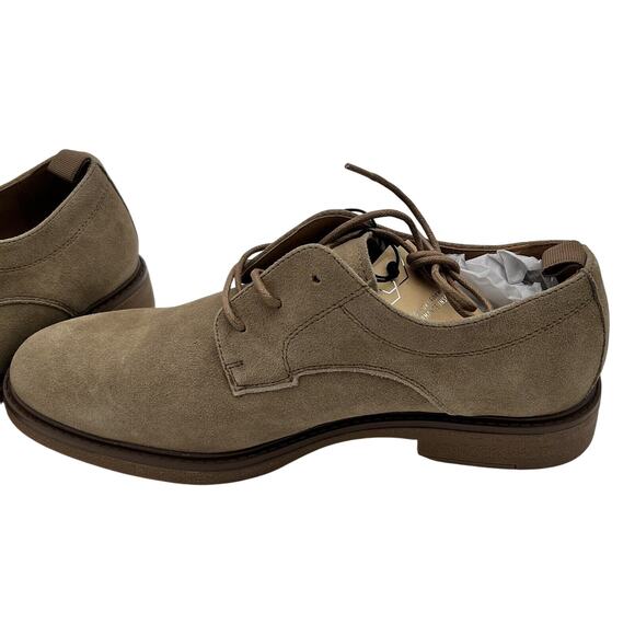 Madden NYC Mens Oxford Leather Taupe Lace Up Suede Low Top Dress Shoes Size 10. - Picture 7 of 16